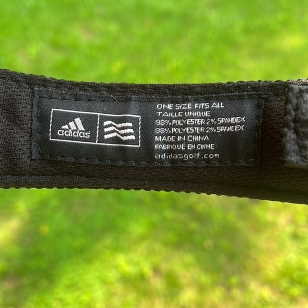 ADIDAS Visor Velcro Black and White One Size Fits All - Picture 6 of 6